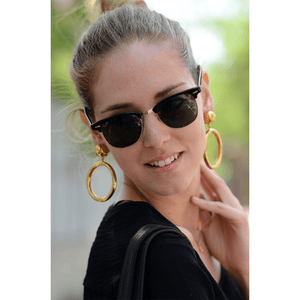 Ray - Ban Clubmaster RB3016 1305B1 Sunglasses - URBAN SUNGLASSES