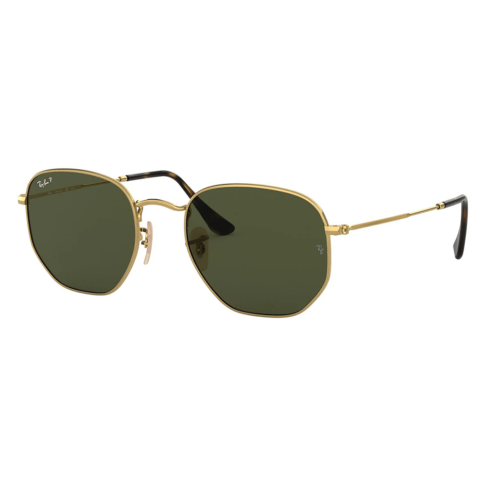 Ray - Ban Hexagonal RB3548N 001/58 Polarised Sunglasses - URBAN SUNGLASSES