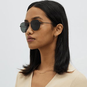 Ray - Ban Hexagonal RB3548N 002/58 51 Polarised Sunglasses - URBAN SUNGLASSES