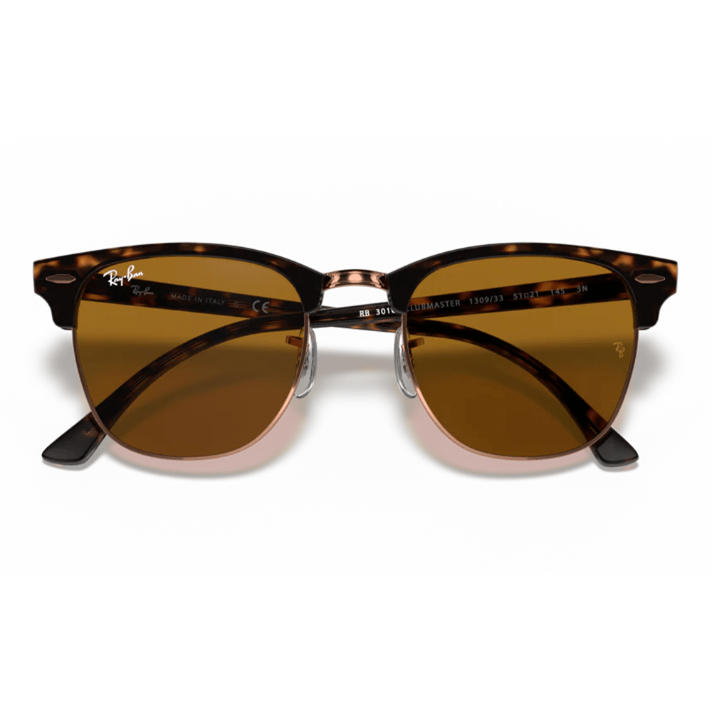 Ray - Ban Clubmaster RB3016 130933 51 Sunglasses - URBAN SUNGLASSES