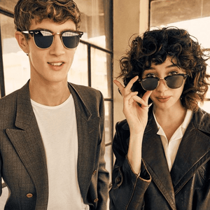 Ray - Ban Clubmaster RB3016 901/58 Polarised Sunglasses - URBAN SUNGLASSES