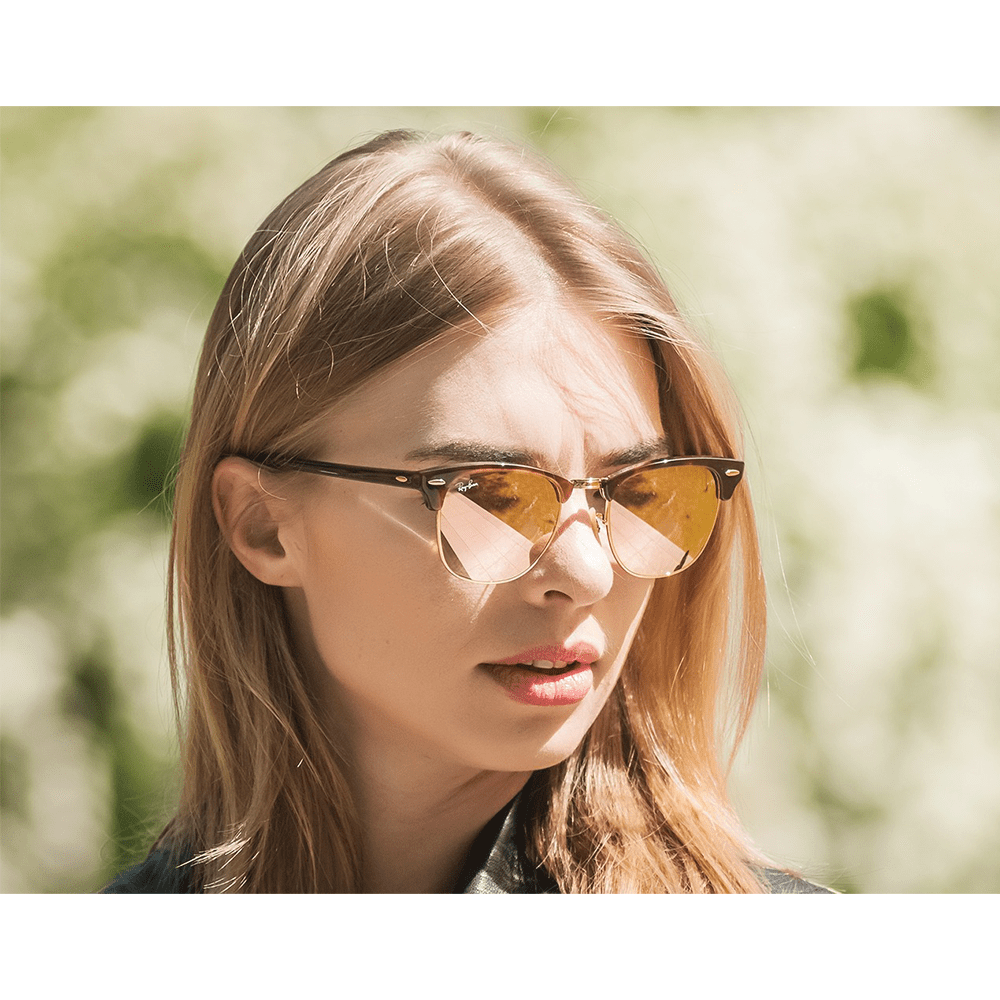Ray - Ban Clubmaster RB3016 990/7O Sunglasses - URBAN SUNGLASSES