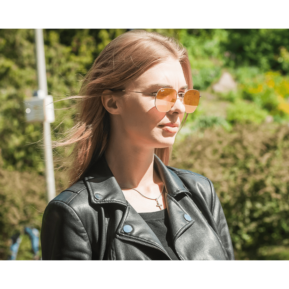 Ray - Ban Hexagonal RB3548N 001/Z2 Sunglasses - URBAN SUNGLASSES