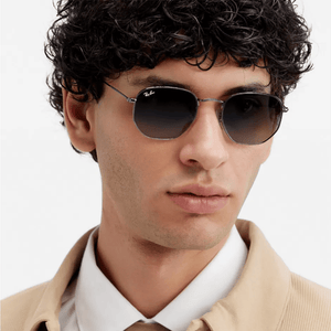 Ray - Ban Hexagonal RB3548N 004/71 51 Sunglasses - URBAN SUNGLASSES