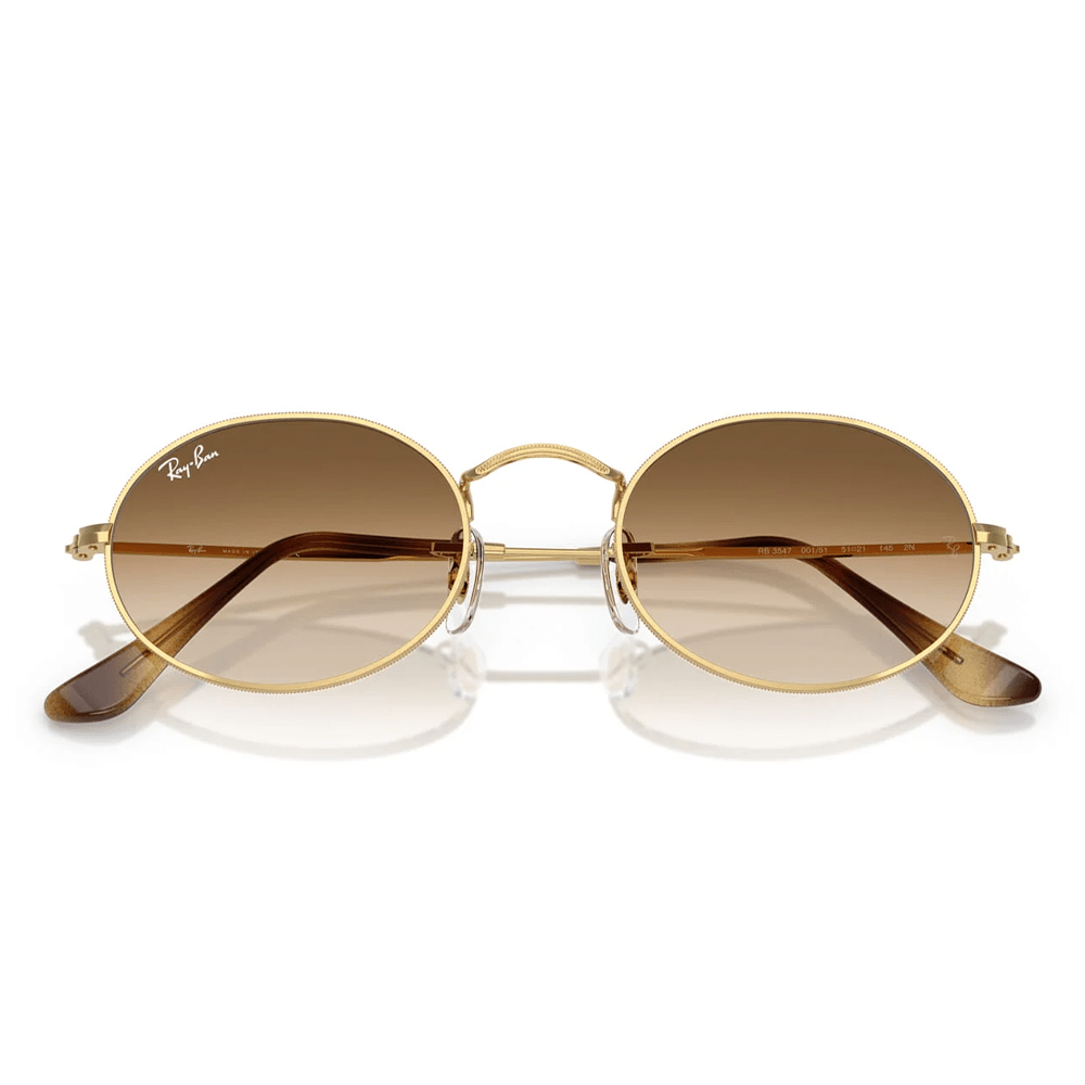 Ray - Ban Oval RB3547 001/51 54 Sunglasses - URBAN SUNGLASSES