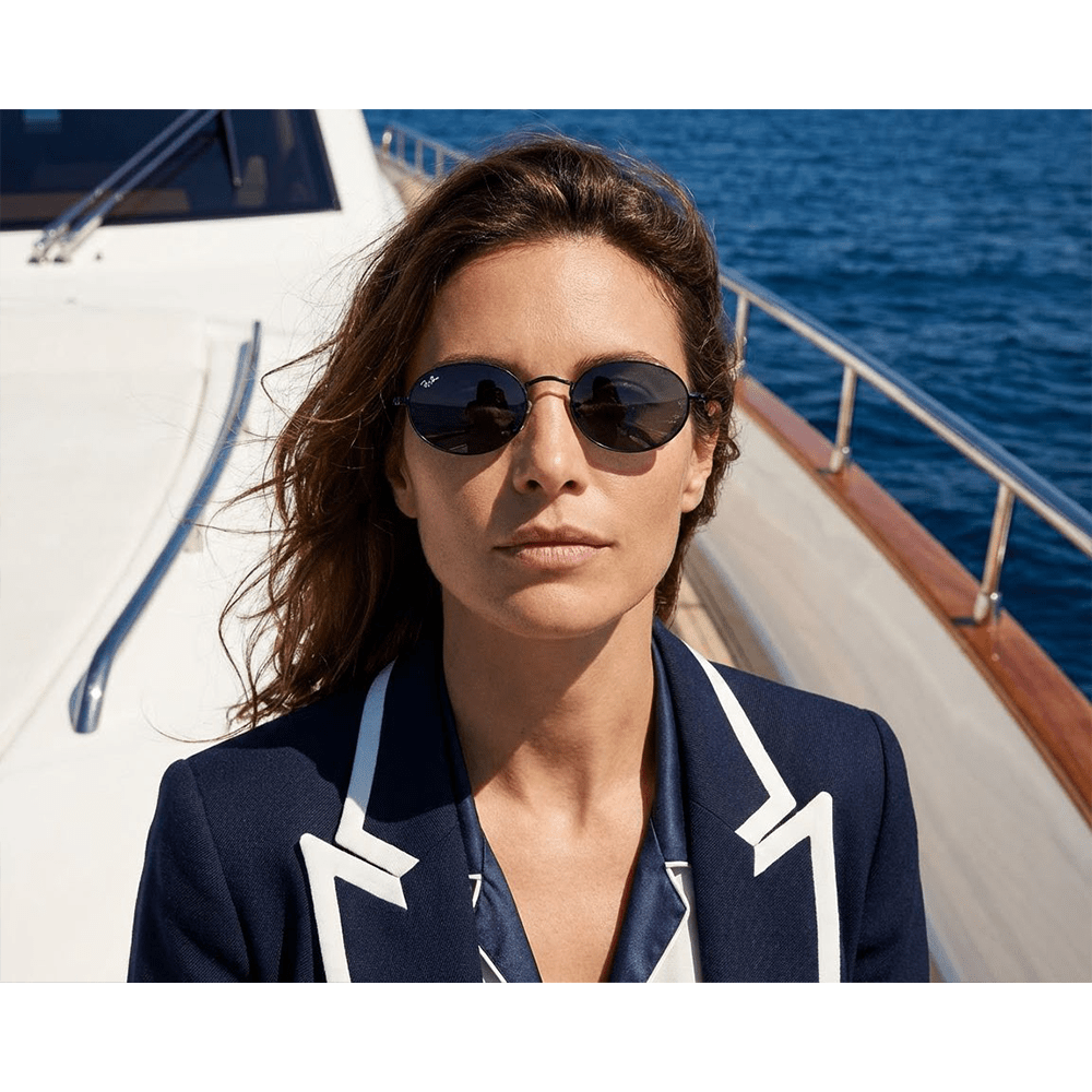 Ray-Ban Oval RB3547 002/B1 51 Sunglasses - URBAN SUNGLASSES