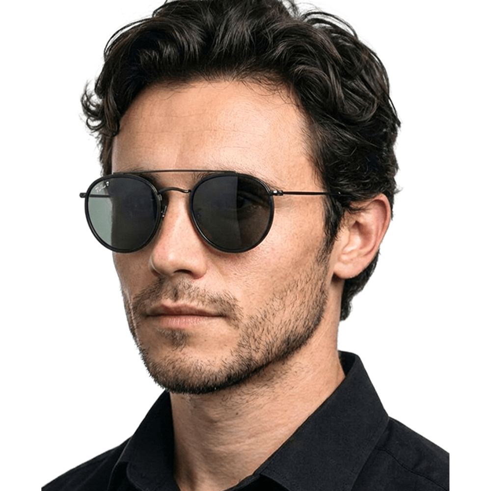 Ray - Ban RB3647N 002/58 Polarised Sunglasses - URBAN SUNGLASSES