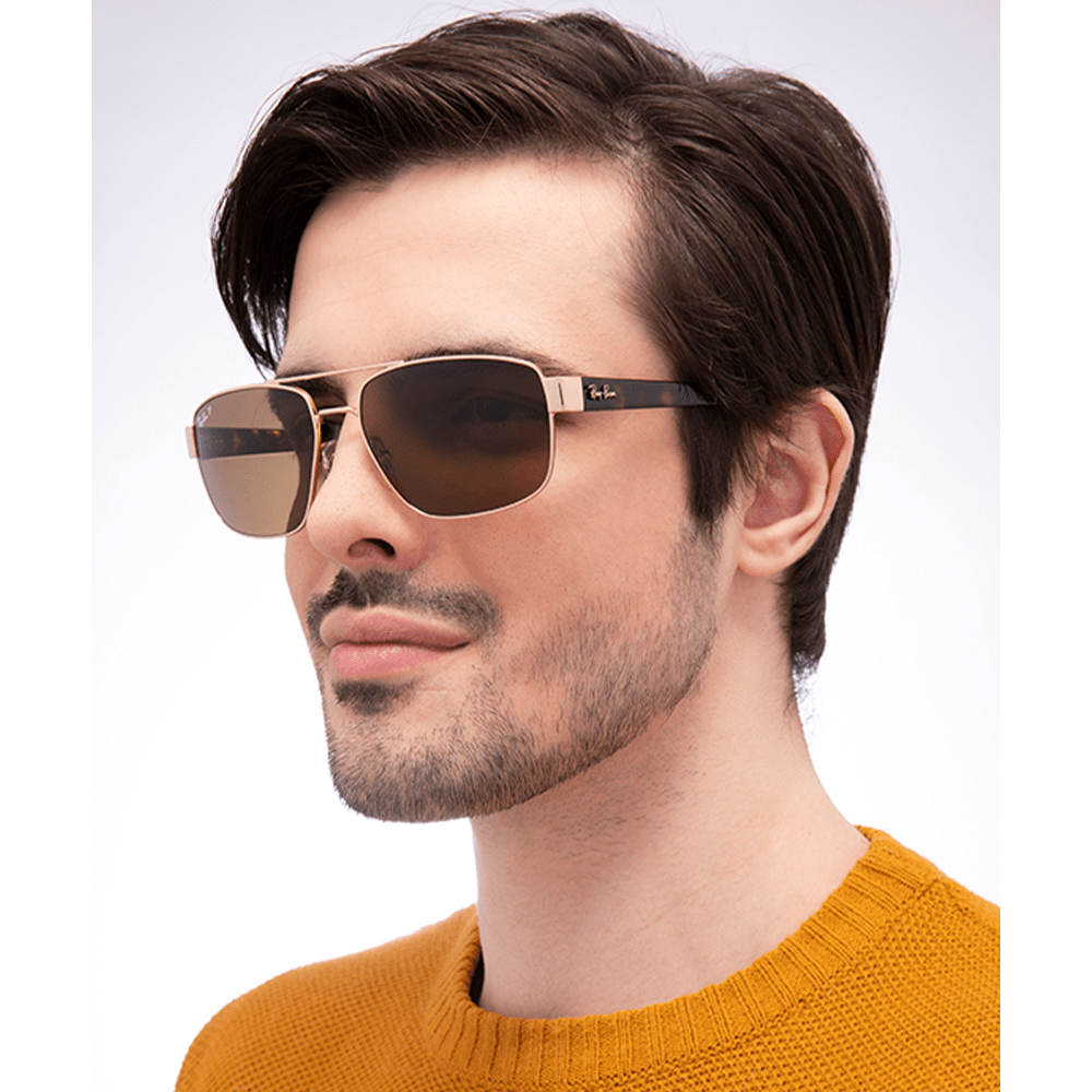 Ray - Ban RB3663 001/57 Polarised Sunglasses - URBAN SUNGLASSES