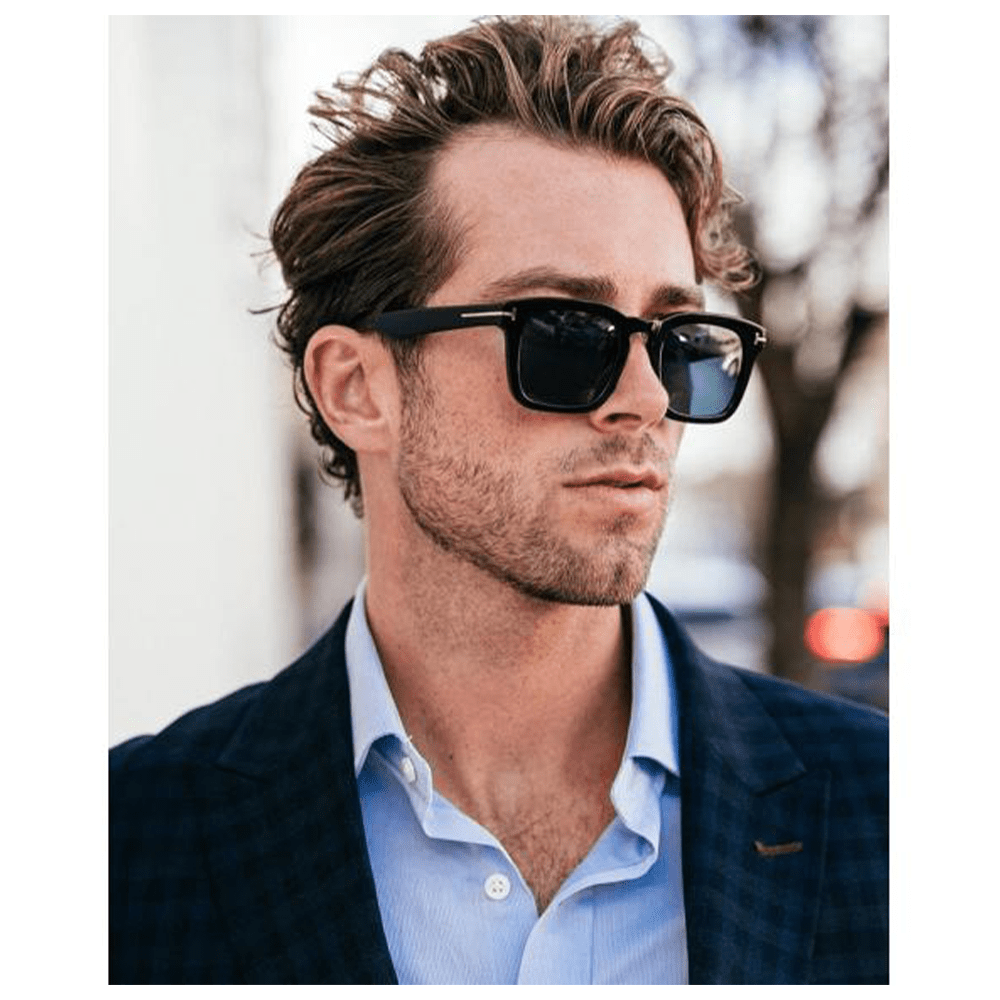 Tom Ford Dax FT0751 01V 48 Polarised Sunglasses - URBAN SUNGLASSES